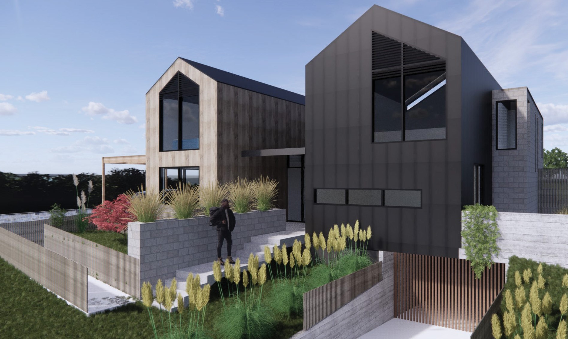Diploma of Building Design (CPP50921) student project, contemporary residence
