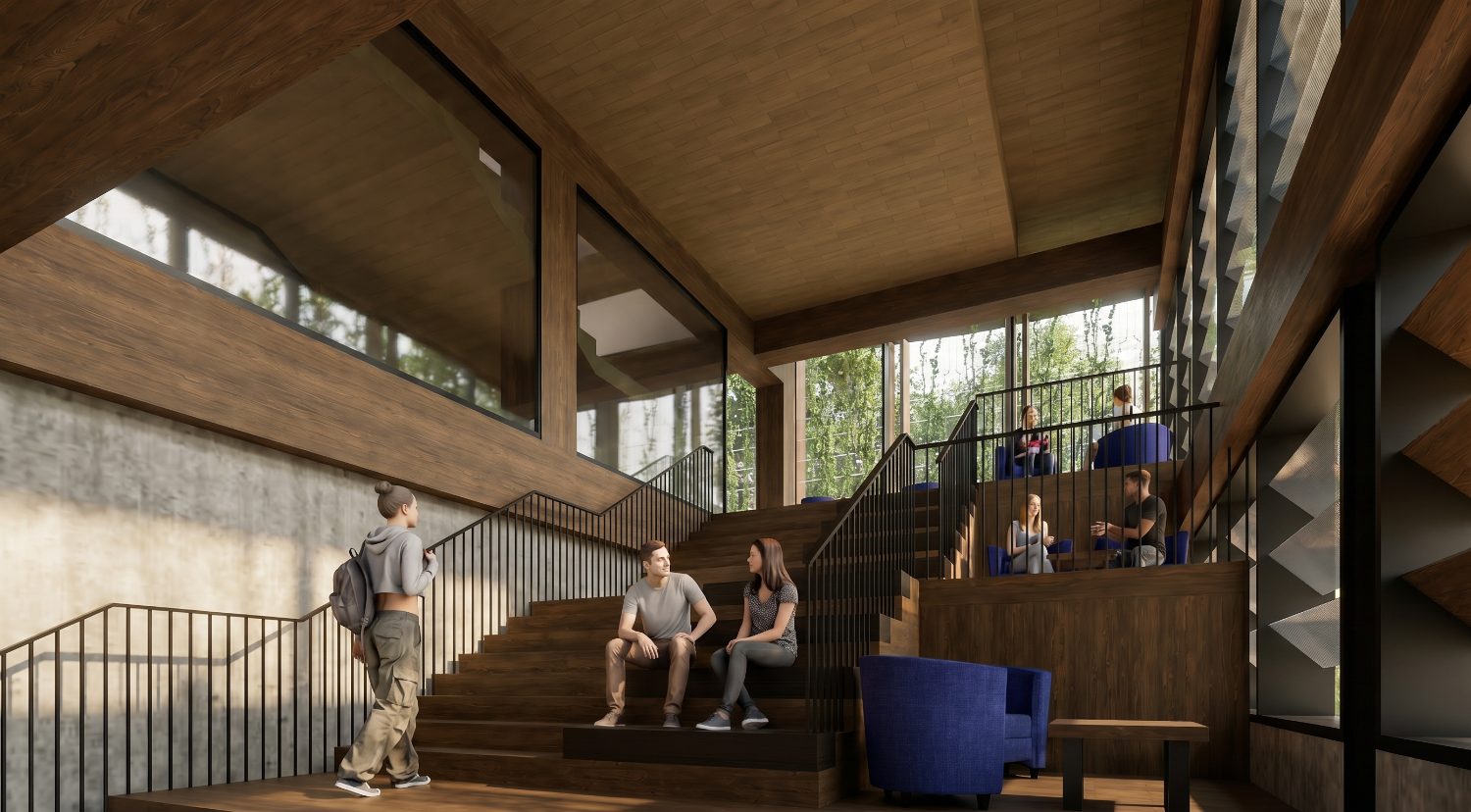 BFDA students in a campus common area