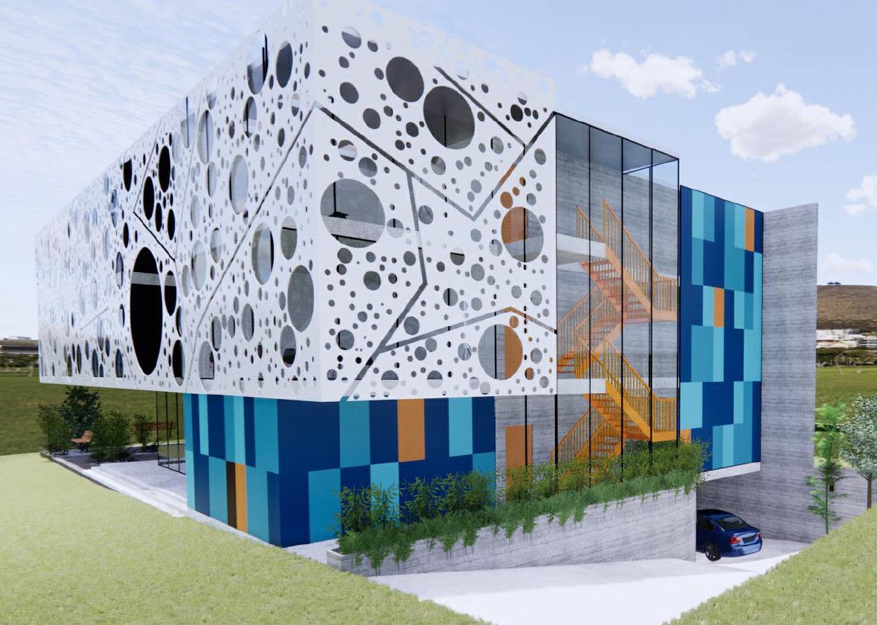 Commercial project render, Diploma of Building Design project