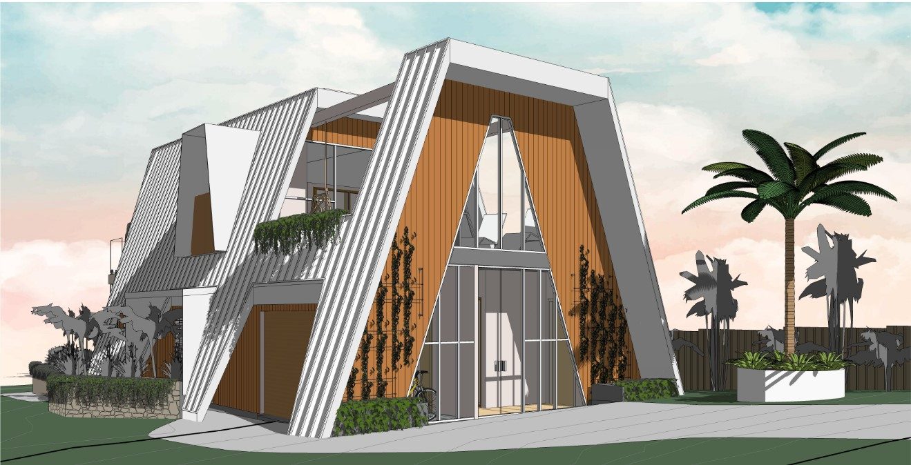 Diploma of Building Design (CPP50921) student project, A-frame residence