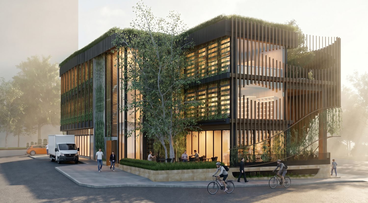 Diploma of Building Design (CPP50921) student project, sustainable commercial building
