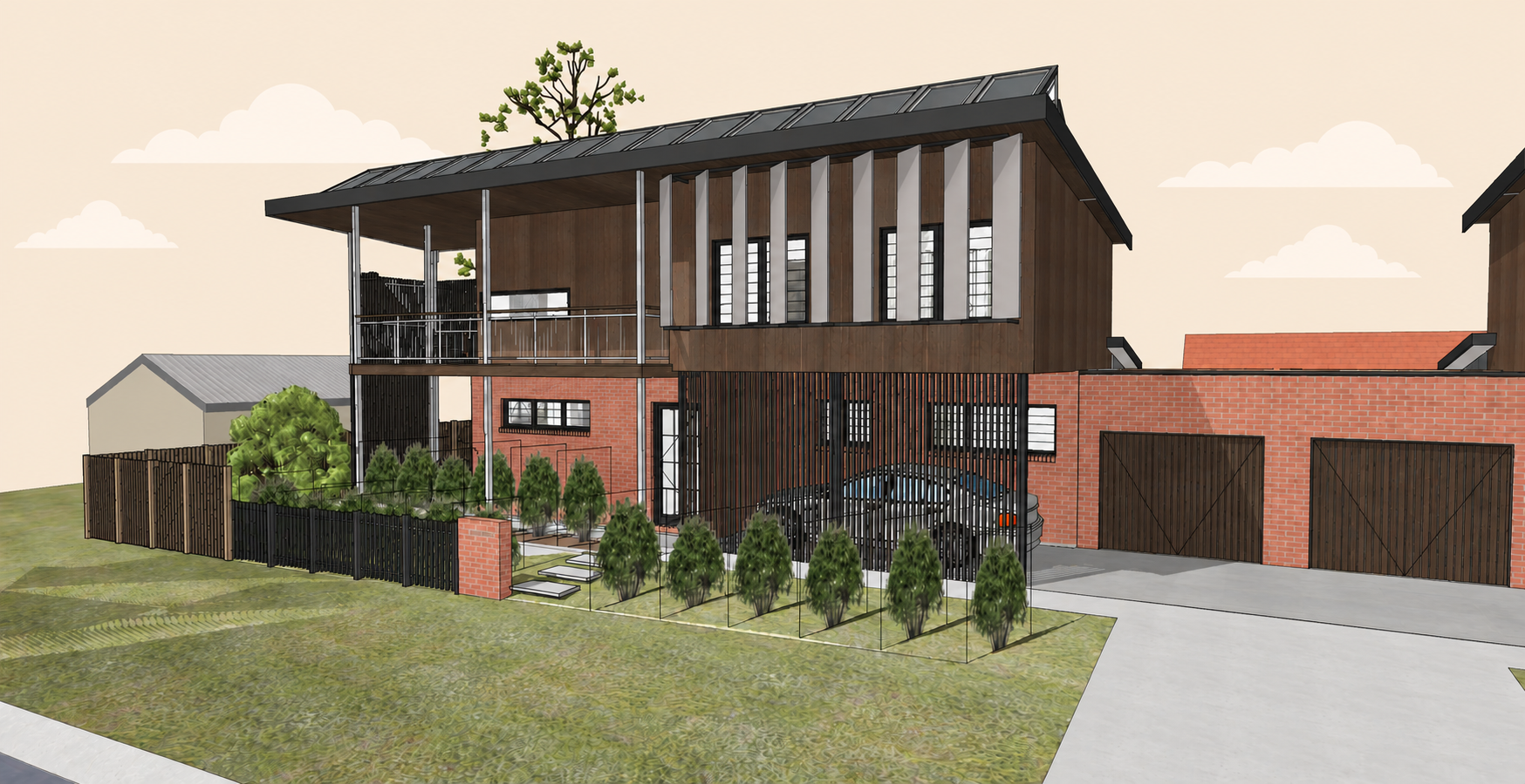 Casey’s Project B — rear courtyard