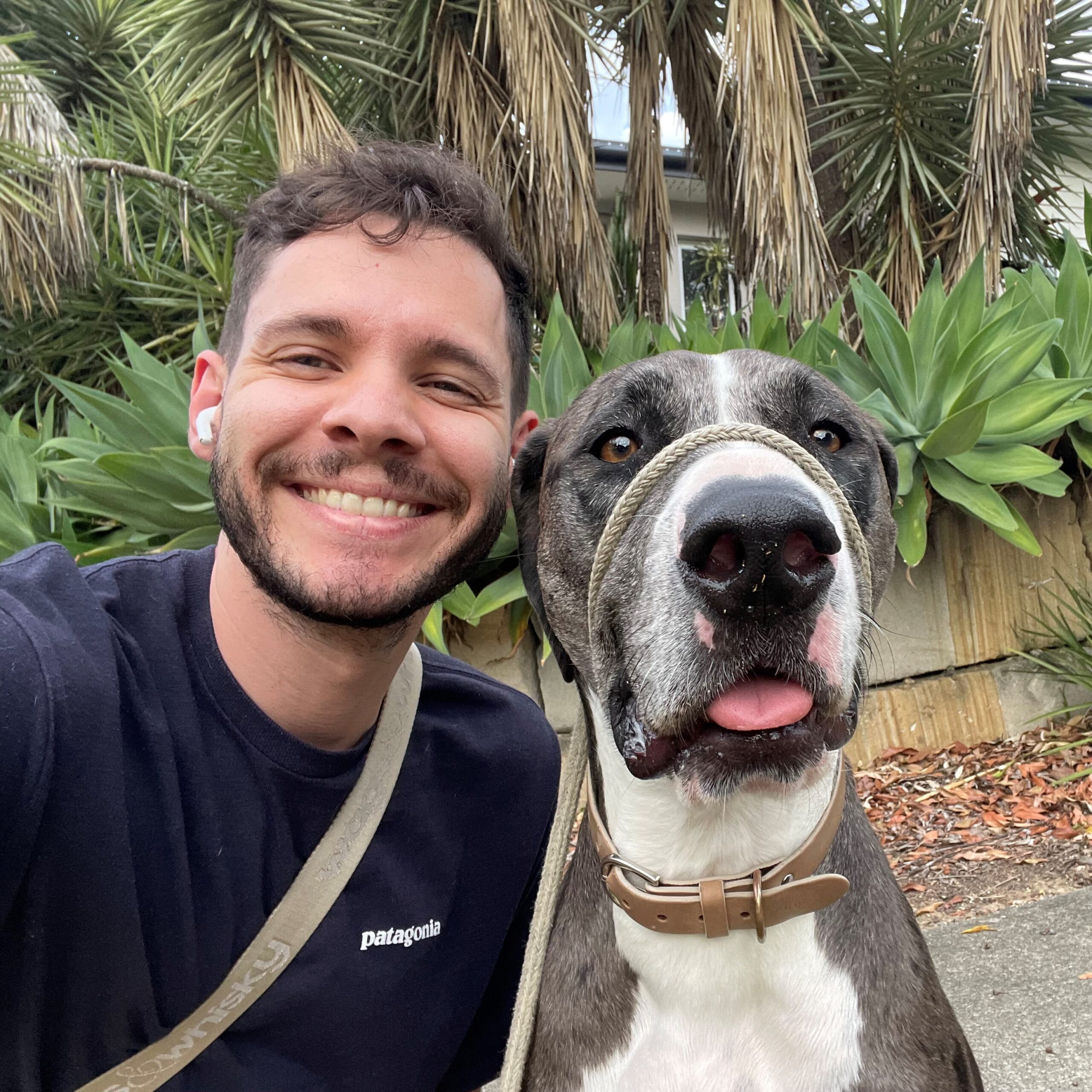 Casey with his dog Bean